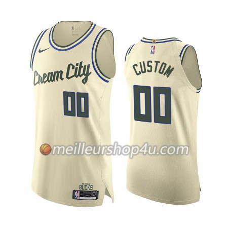 Maillot Basket Homme Milwaukee Bucks Personnalisé 2019-20 Nike City Edition Swingman